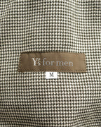 Zip Front Blouson Beige Houndstooth
