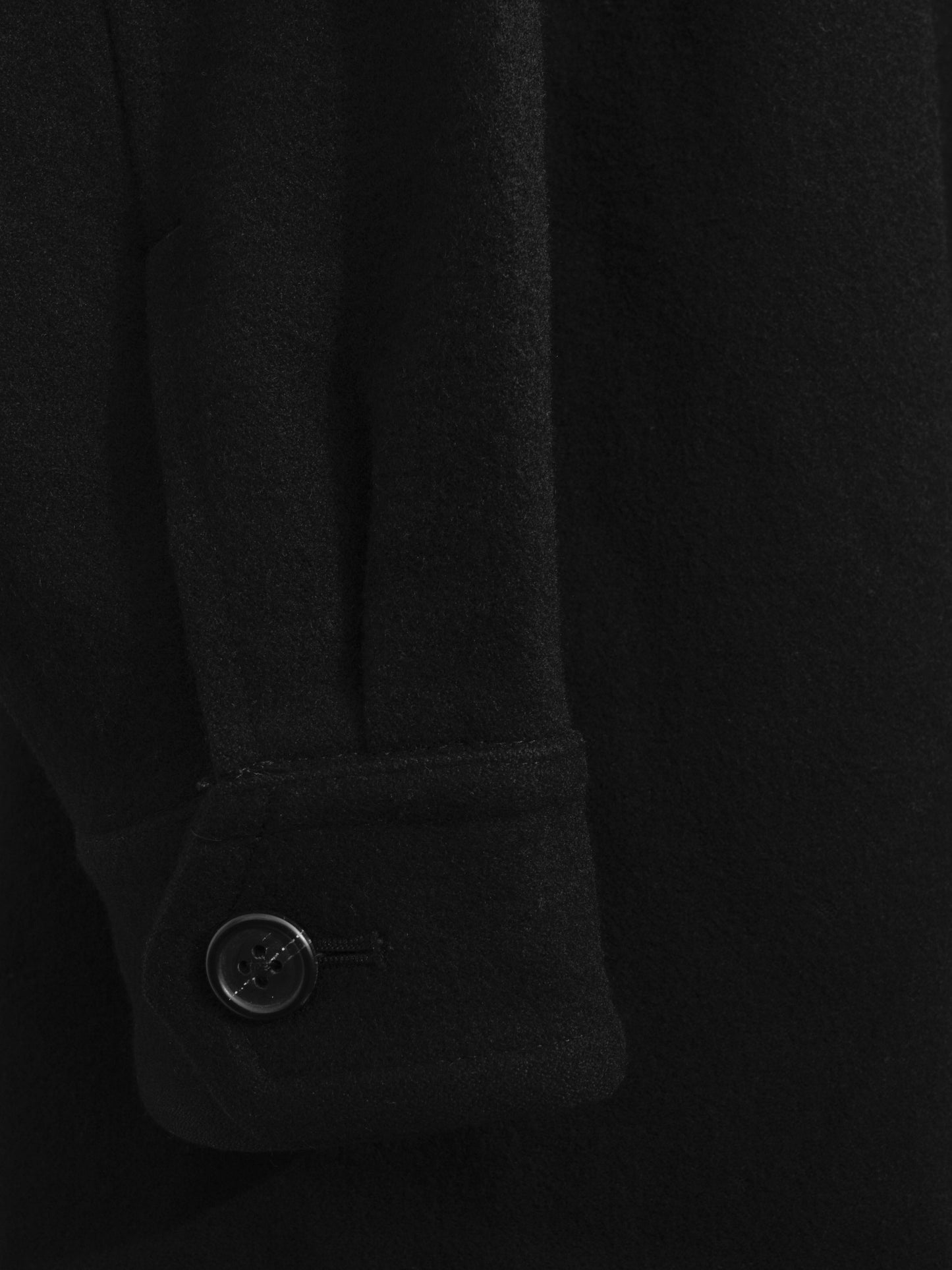 zip jacket black ∙ melton wool ∙ medium