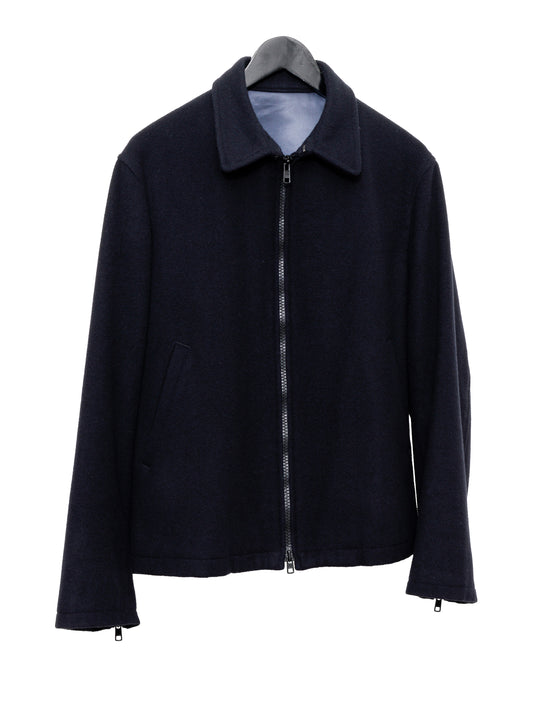 zip blouson navy ∙ melton wool nylon ∙ medium