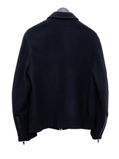 zip blouson navy ∙ melton wool nylon ∙ medium