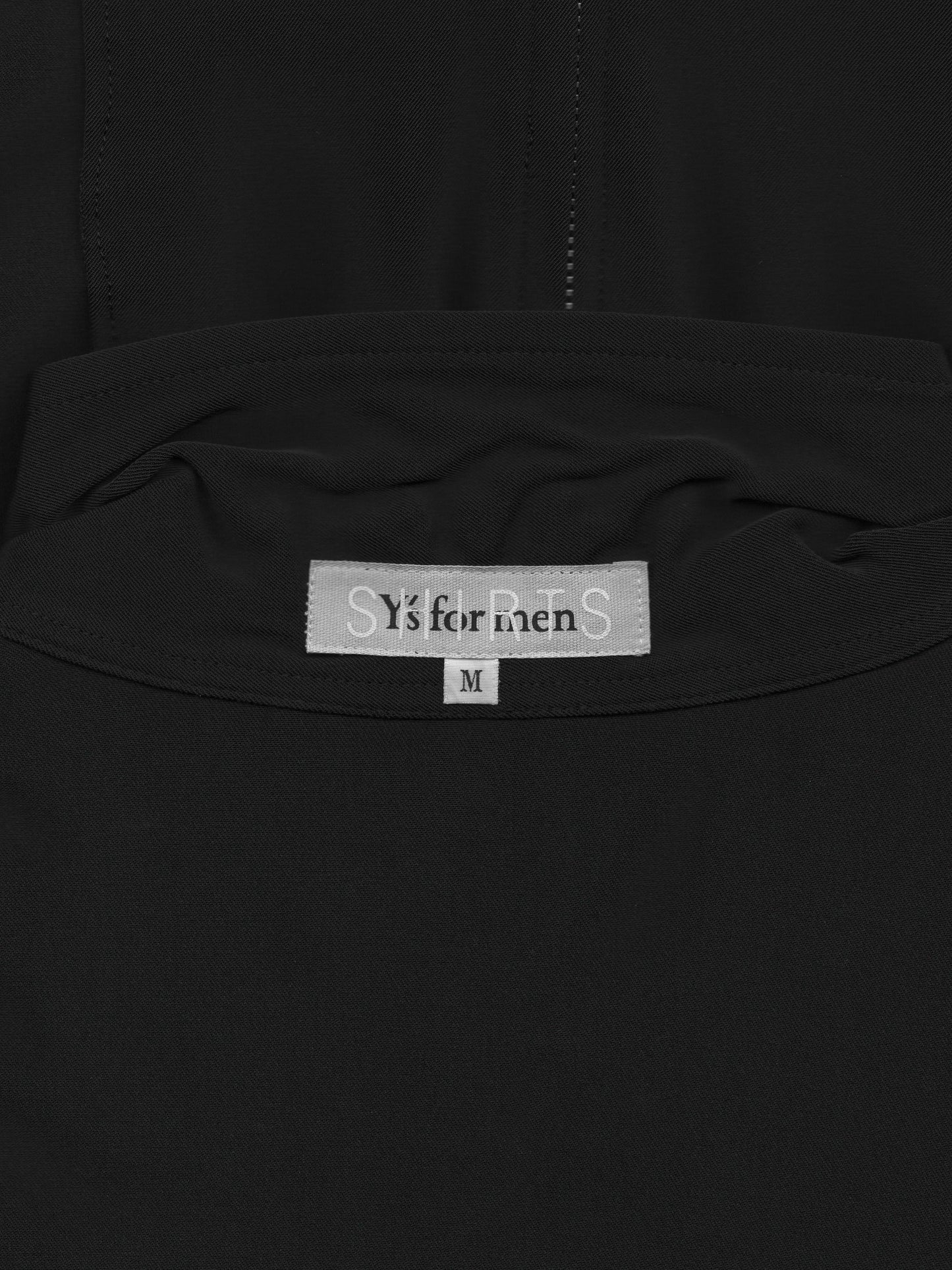 zip front shirt black ∙ nylon poly ∙ medium