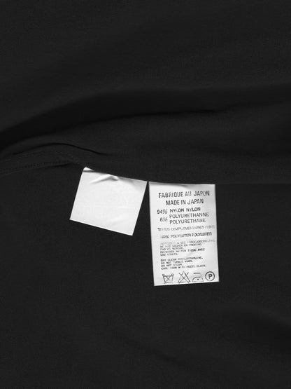 zip front shirt black ∙ nylon poly ∙ medium