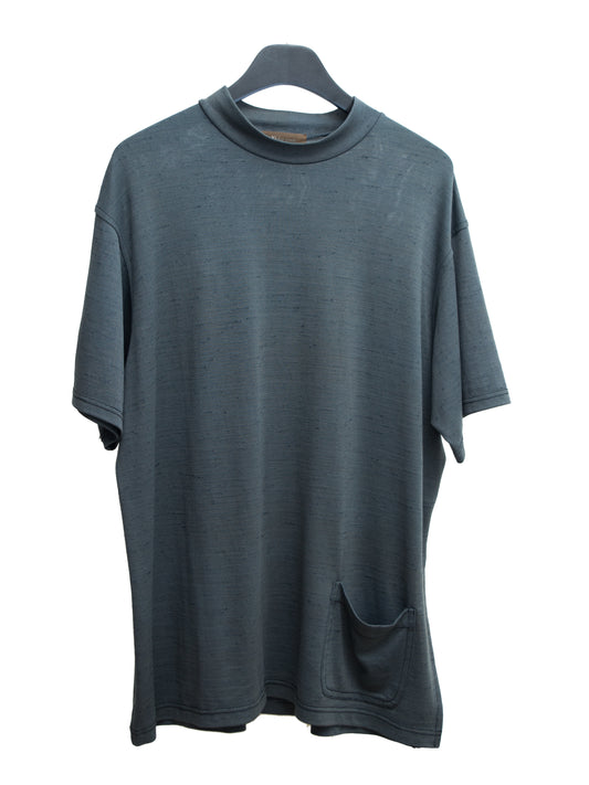 mockneck tee teal ∙ rayon nylon ∙ one size