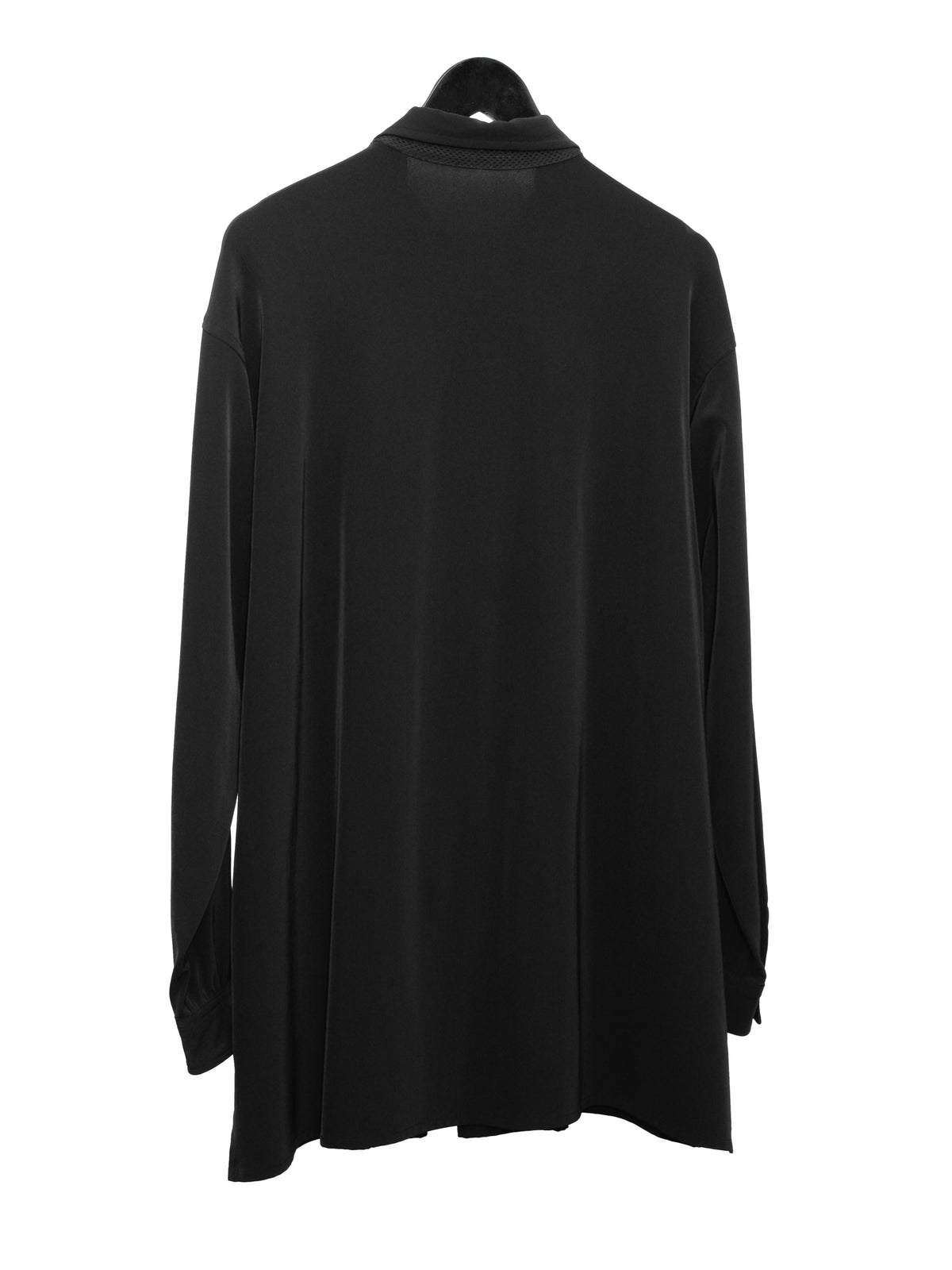 Zip Front Shirt Black