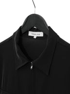 Zip Front Shirt Black