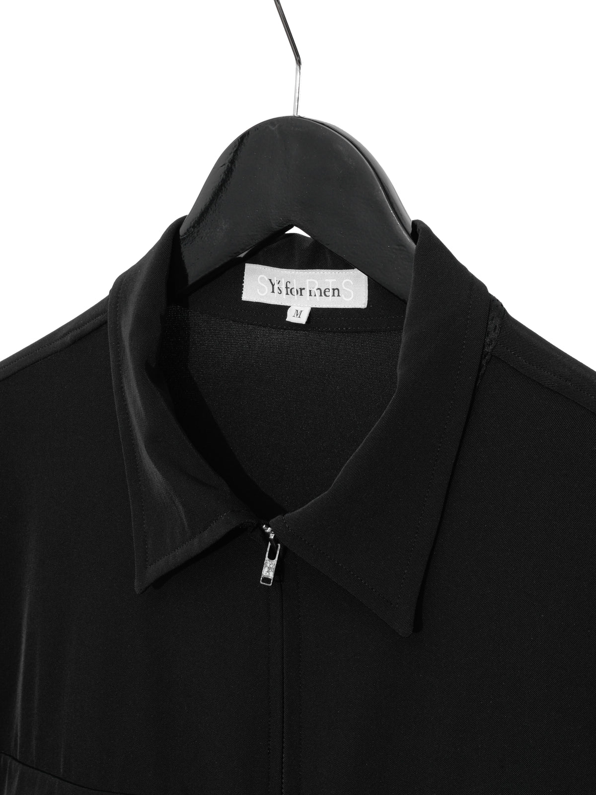Zip Front Shirt Black