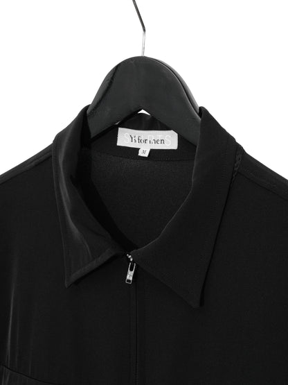 zip front shirt black ∙ nylon poly ∙ medium