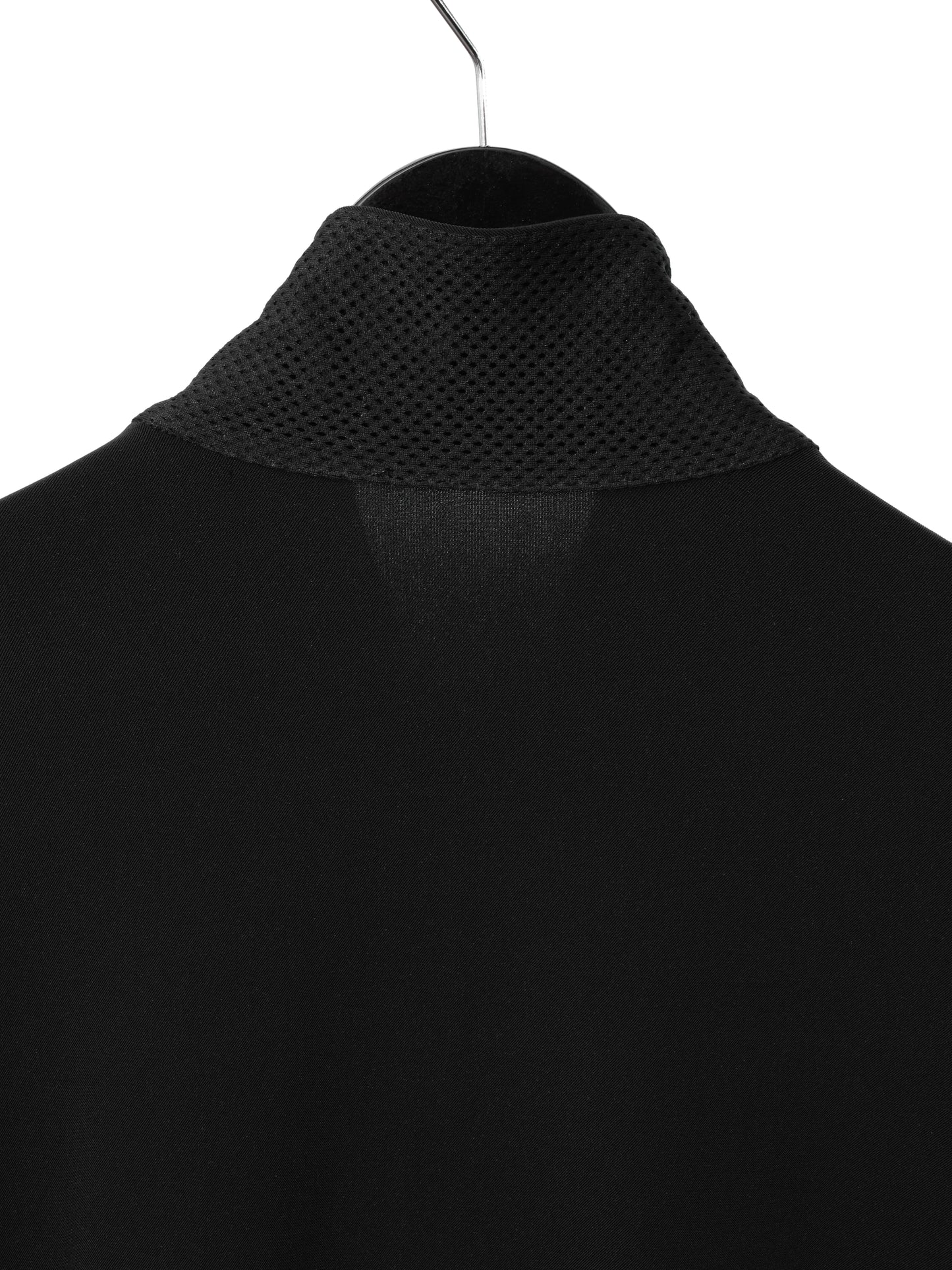 zip front shirt black ∙ nylon poly ∙ medium