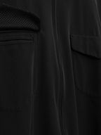Zip Front Shirt Black