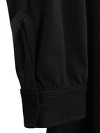 Zip Front Shirt Black