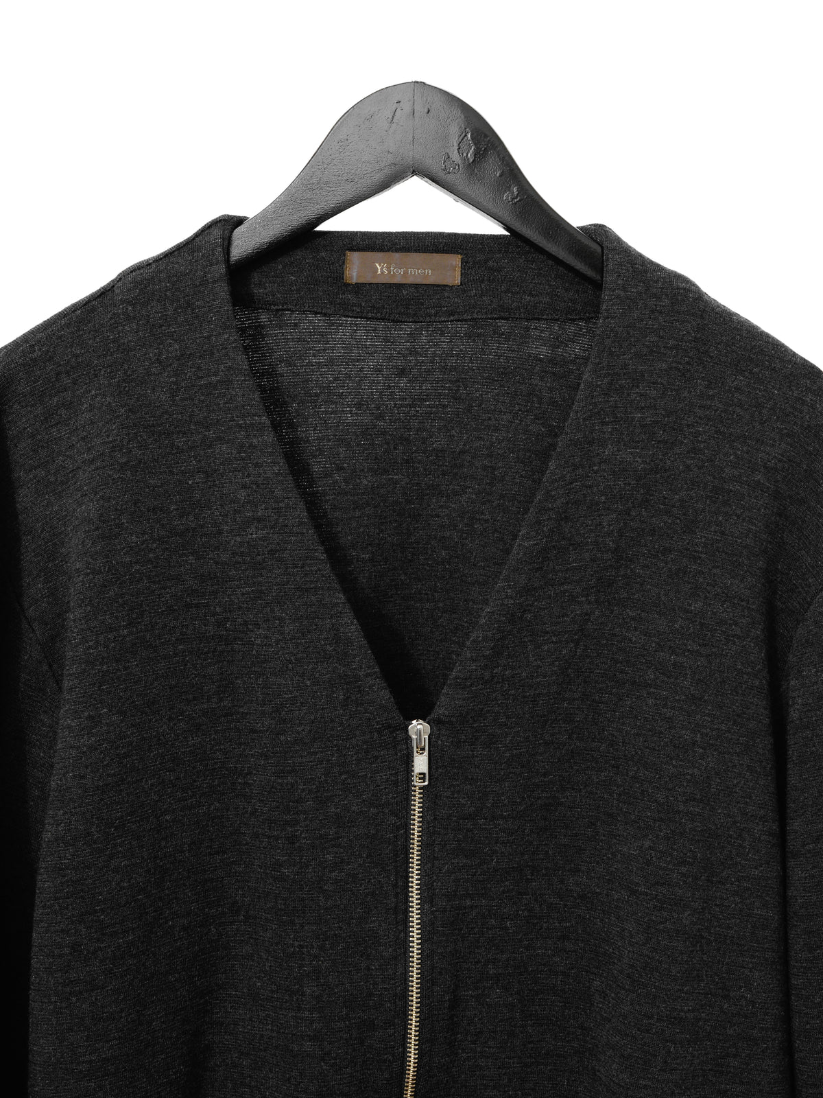 Double Zip Cardigan Dark Grey