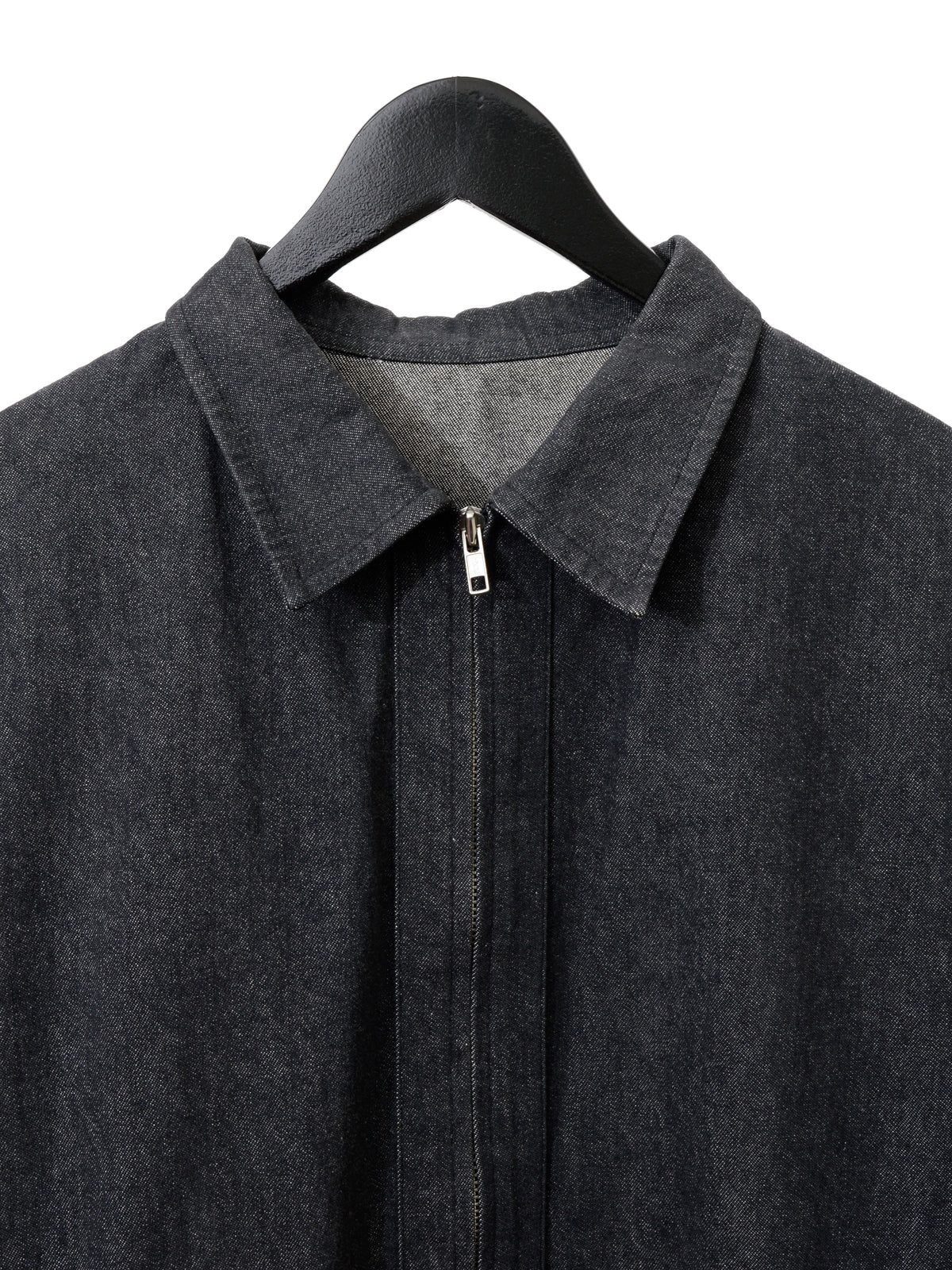 Zip Front Blouson Dark Grey