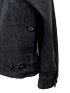 Zip Front Blouson Dark Grey