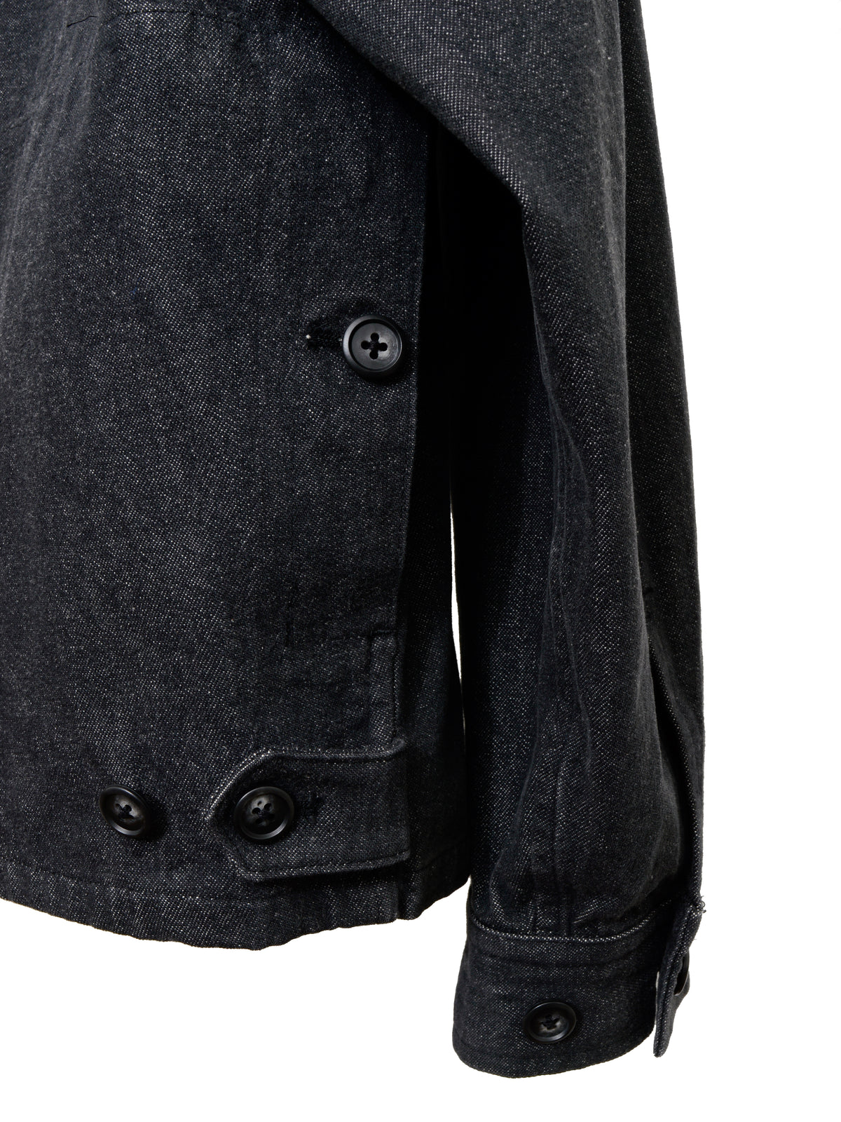 Zip Front Blouson Dark Grey