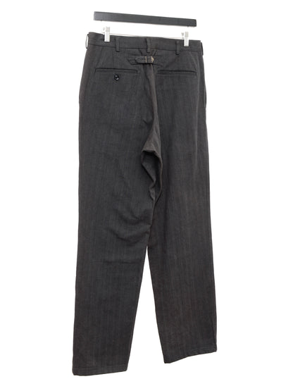 cinch back pants dark grey ∙ herringbone cotton ∙ medium