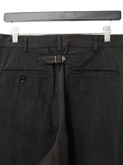 cinch back pants dark grey ∙ herringbone cotton ∙ medium