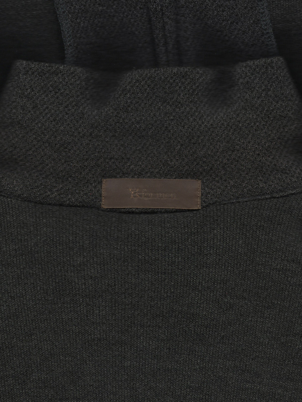Zip Front Shirt Dark Grey