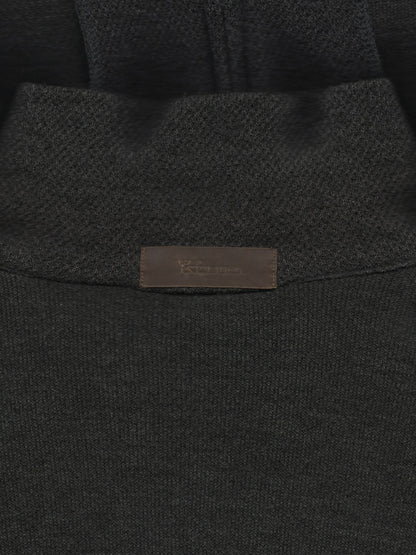 zip front shirt dark grey ∙ acrylic ∙ one size