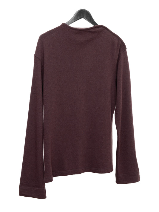 boatneck top maroon ∙ wool nylon ∙ medium