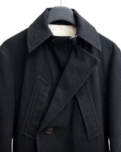 moto coat black ∙ wool cotton linen nylon ∙ medium