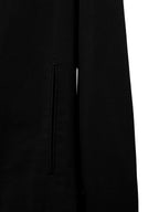 Collarless Zip Blouson Black