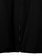 Collarless Zip Blouson Black