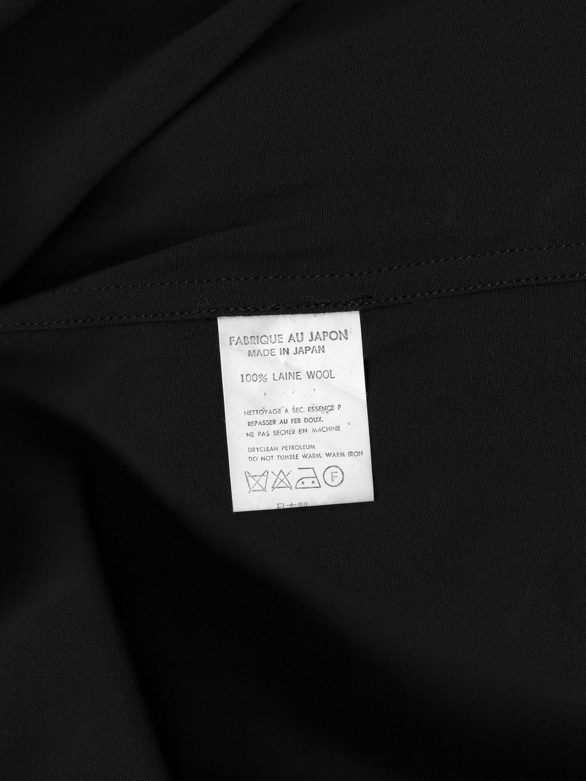Collarless Zip Blouson Black