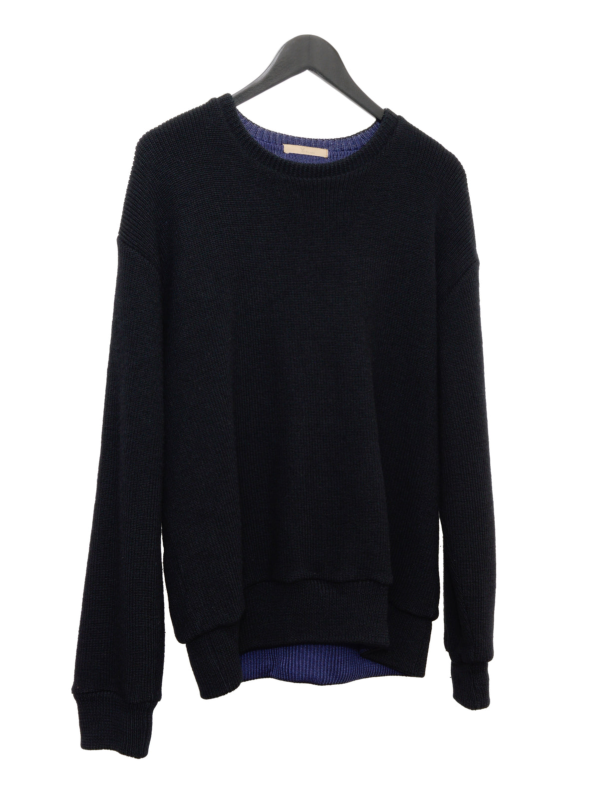 Reversible Sweater Black Blue