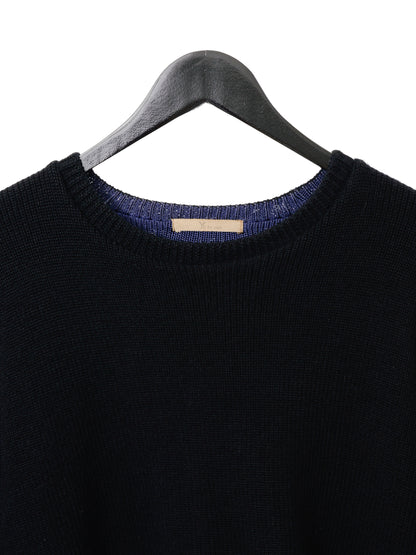 reversible sweater black blue ∙ cotton rayon ∙ one size
