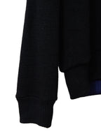 Reversible Sweater Black Blue