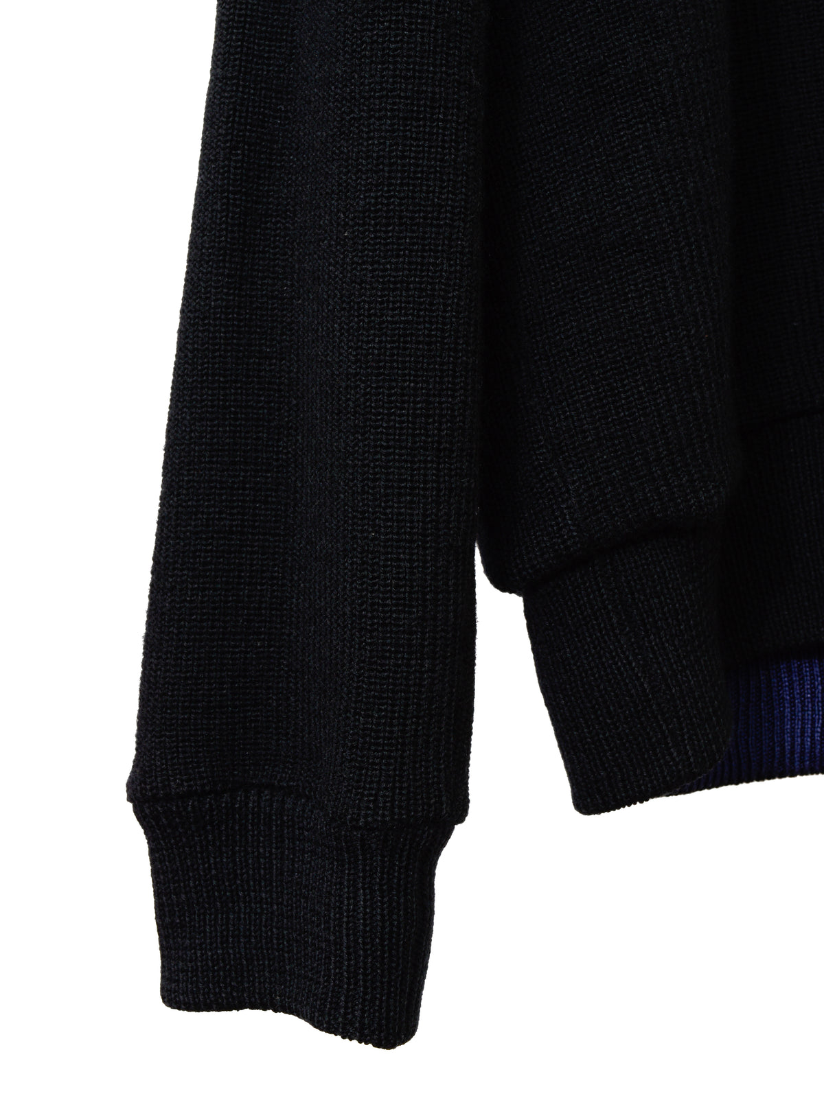 Reversible Sweater Black Blue
