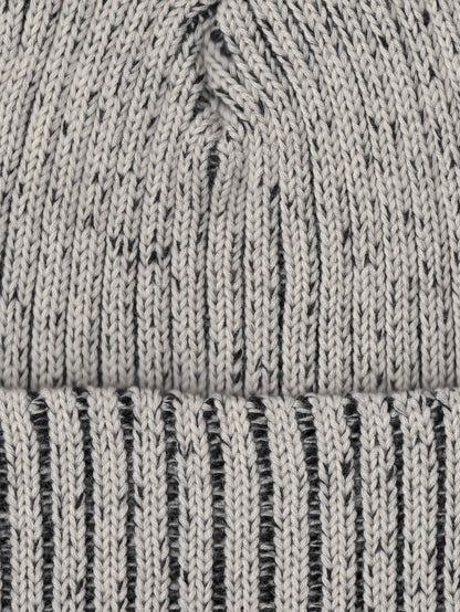 rib knit beanie oatmilk ∙ wool