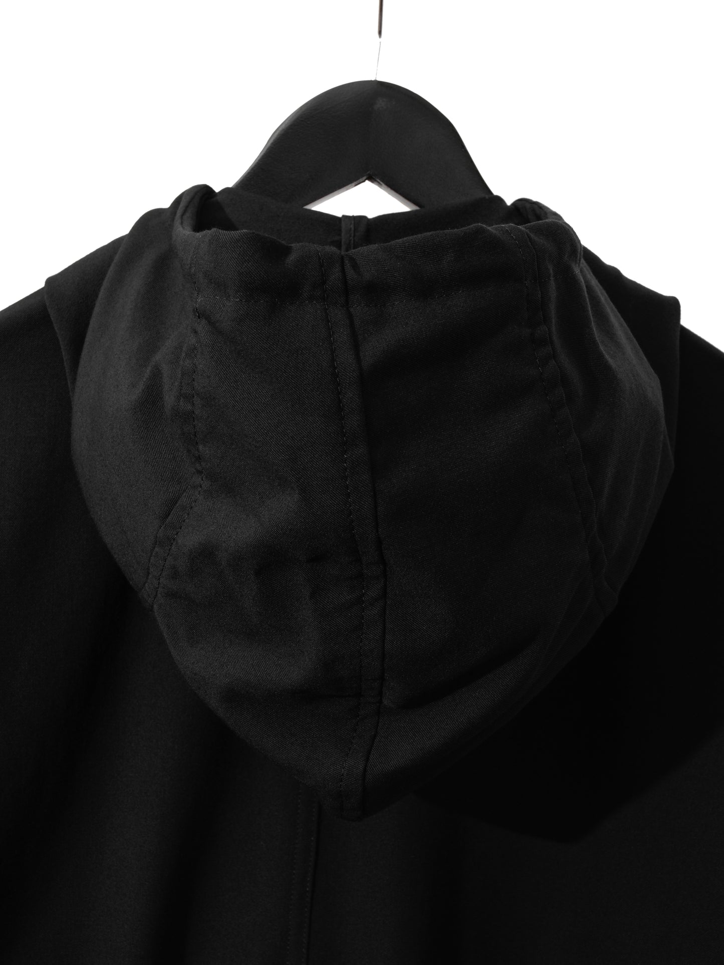 hooded field jacket black ∙ wool ∙ medium