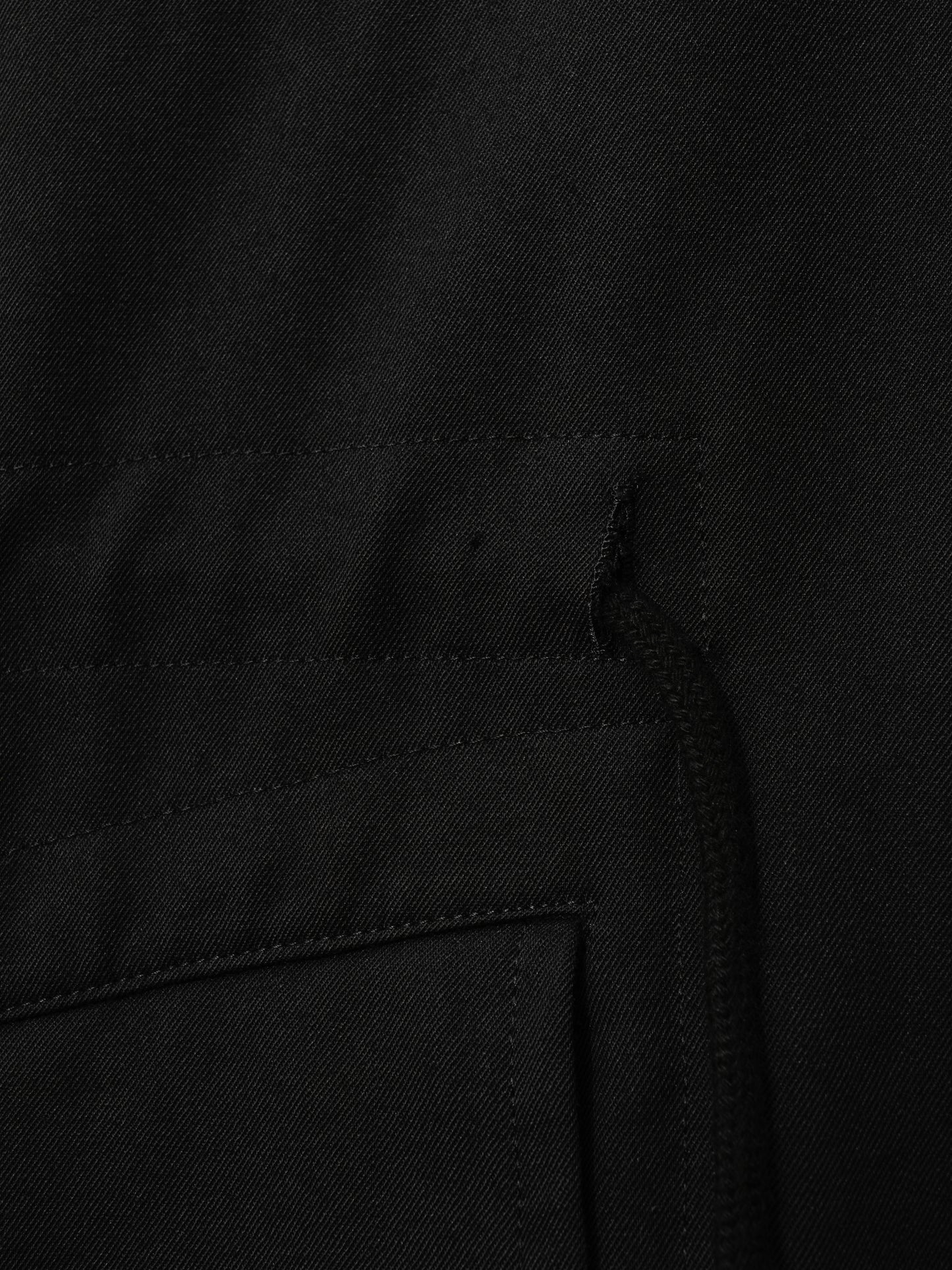 hooded field jacket black ∙ wool ∙ medium